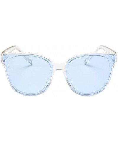 Fashion Womens Ladies Designer Oversized Flat Top Cat Eye Mirrored Sunglasses - F - CY18NCWCOXZ $3.50 Oversized