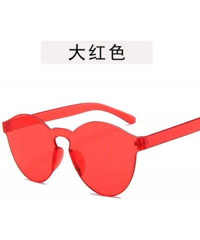 Women Transparent Jelly Color Round Sunglasses Fashion Vintage Luxury Mirror Eyewear Retro Lenses Sun Glasses - 2 - CT198A3NE...
