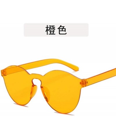 Women Transparent Jelly Color Round Sunglasses Fashion Vintage Luxury Mirror Eyewear Retro Lenses Sun Glasses - 2 - CT198A3NE...