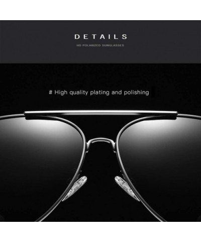 Driving Sunglasses for Men/Women Polarized UV Protection Small Face Aviator Sunglasses and Outdoor Sports - Black - CC199C0EM...