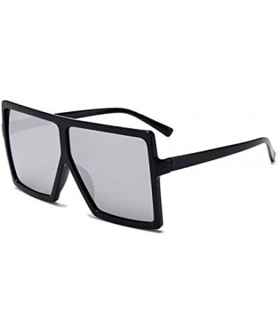 Oversized Sunglasses Fashion Glasses - C2 Black Leoaprd Gra - CK199220CO6 $28.39 Square