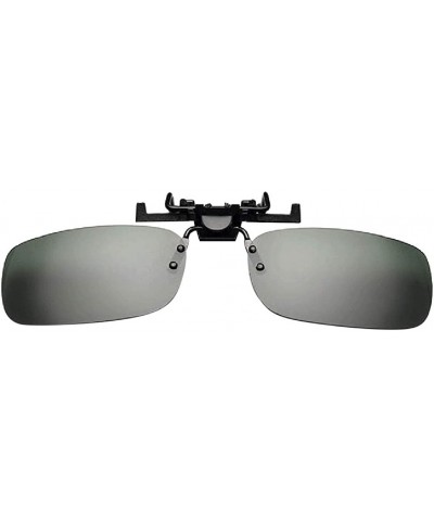 Clip-on Sunglasses - Unisex Polarized Frameless Rectangle Lens Clip on Prescription Sunglasses - CR18QHGY7ZU $7.97 Sport
