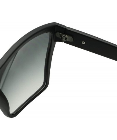 Big XL Large Square Trapezoid Shape Oversized Flat Top Kim K Fashion Sunglasses - CQ12J39M9H7 $9.61 Oversized