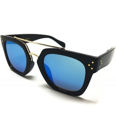 98003 Premium Oversize Womens Mens Mirror Retro Fashion Sunglasses - Oversize - CD17AAQRQDY $11.48 Oversized