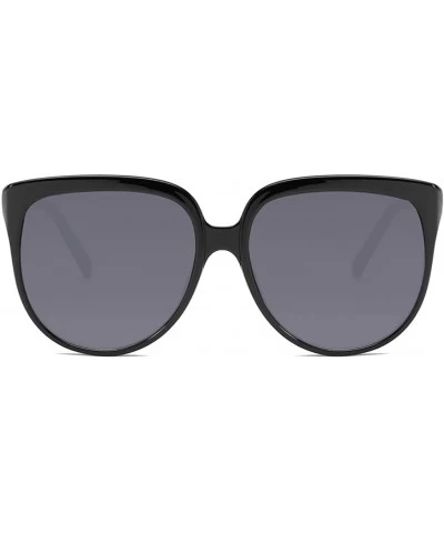 Oversized Vintage Big Frame Colorful Sunglasses Glasses Retro Style Unisex Adult - Black - CJ196WX9O0D $5.70 Oversized