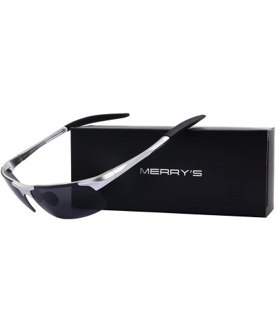 Men's Sports Fashion Driving Polarized Sunglasses for Men-Unbreakable Frame Rimless Shades S8277 - Silver&gray - CM17YGHIIUT ...