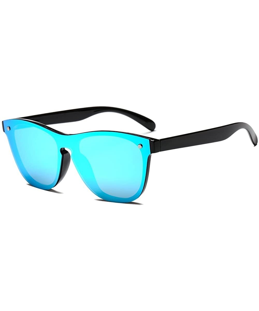 Blenders Sunglasses Blenders Eyewear Sunglasses Women Polarized SunglassesJH9004 - Black Frame Blue Mirror - CR18L8H5C7R $9.0...