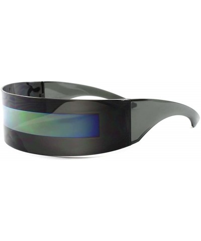 Anime Cosplay Robot Party Costume Futuristic Novelty Lens Sun Glasses - Black - CH189AN2CHQ $7.96 Wrap