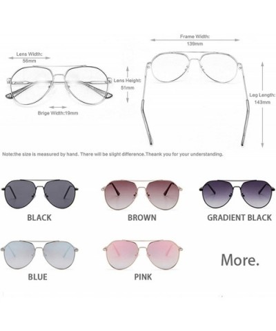 New Pilot Sunglasses Women Men Driving Alloy Frame UV400 Mirror Sun Glasses Lady's Fashion - Pink - CH199CQ93U9 $29.99 Oval