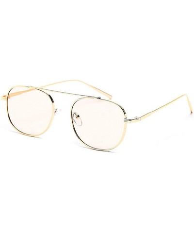 2019 new sunglasses ladies retro trend sunglasses metal frame sunglasses - F - CS18S5GS7EO $37.22 Aviator