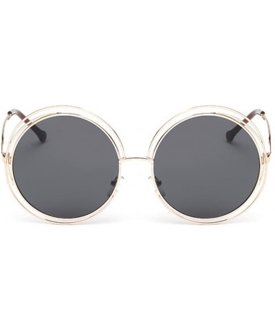 Sunglasses for Women Men Polarized Vintage Round Classic Retro Fashion Sun Glasses Aviator Mirrored uv Protection - CT195NHUQ...