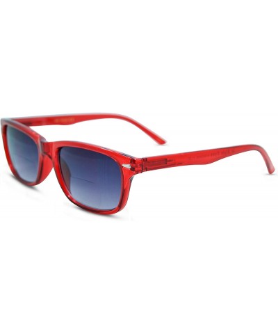 Eyes Seymore Retro BiFocal Sunglasses for Women and Men - Red - CE17Y0EUOXG $24.35 Wayfarer