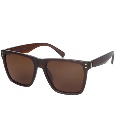 80s Horned Rim Sunglasses for Men Women Square Sunglass Polarized Lens 541076 - CV1824XMYU7 $6.99 Square