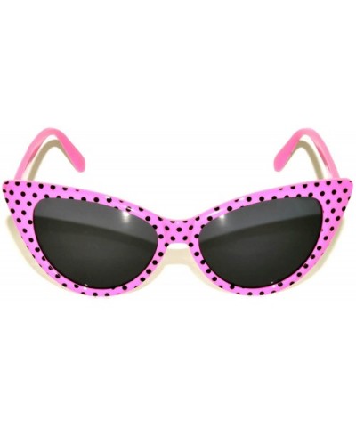 20 Pirs Wholesale Lot Cat Eye Sunglasses Colored Plastic Frame Colored Lens - CB18CGL69WQ $24.27 Goggle