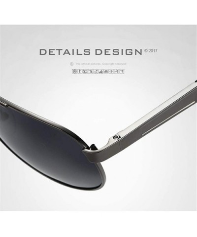 Fashion Retro Biker Oversized Polarized Sunglasses for Men and Women ABS - Gray - CX18ZXEHQ4E $11.53 Oversized