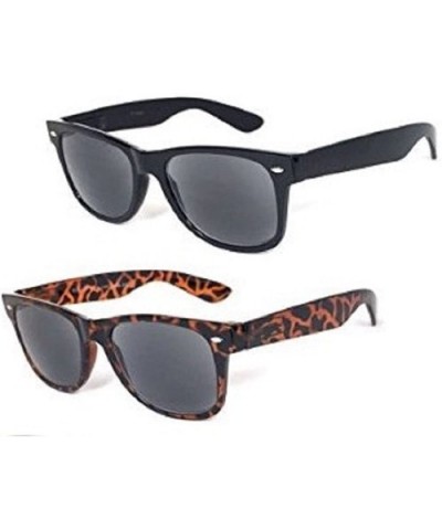 Classic Full Reader Sunglasses NOT BiFocals-Hard Case Included - Black/Tortoise 2 Pair - CS12GZDKKJX $14.62 Square