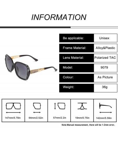 Women Sunglasses Polarized UV400 Protection Large Lenses Retro Oversized Sunnies Sunglasses for Women - CC18U6ADWM4 $36.79 Ov...