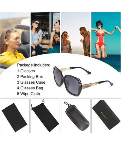 Women Sunglasses Polarized UV400 Protection Large Lenses Retro Oversized Sunnies Sunglasses for Women - CC18U6ADWM4 $36.79 Ov...