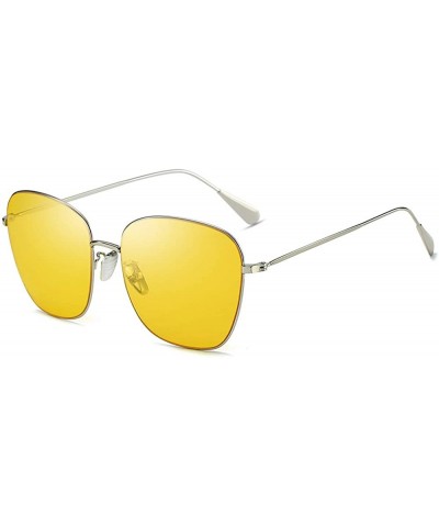 Fashion Metal Large Sunglasses UV400 Unisex Fishing Golf Surf Driving Cycling Lifestyle Sun Glasses - C418WMZEUE8 $10.61 Round