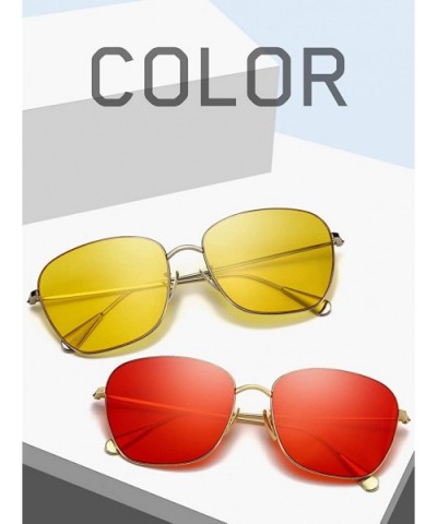 Fashion Metal Large Sunglasses UV400 Unisex Fishing Golf Surf Driving Cycling Lifestyle Sun Glasses - C418WMZEUE8 $10.61 Round
