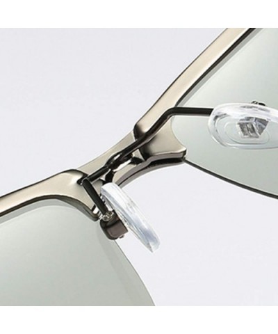 Driving Rectangle Sunglasses Polarized - Silver - CN18OZR0IDW $4.90 Goggle