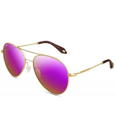 Aviator Sunglasses Polarized Driving Protection - Pink - CN18EL0LKON $18.56 Goggle