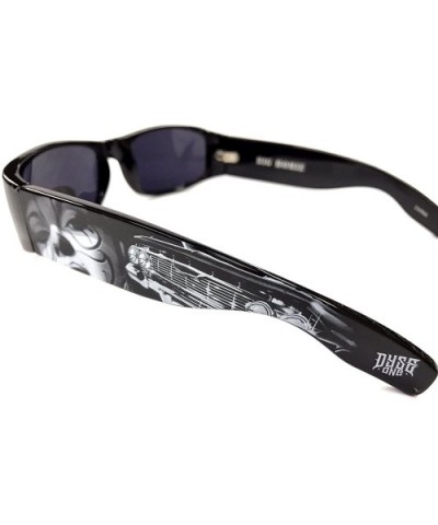 Authentic Shades Barrio Impala Car Clown Black Sunglasses California Lowrider Style - CE1824Y9T32 $12.41 Sport