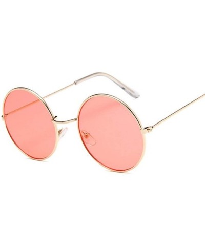 Small Round Sunglasses Women Famous Vintage Sun Glasses Retro Personality Metal Eyewear Style - Black - CJ1985304OD $29.23 Round