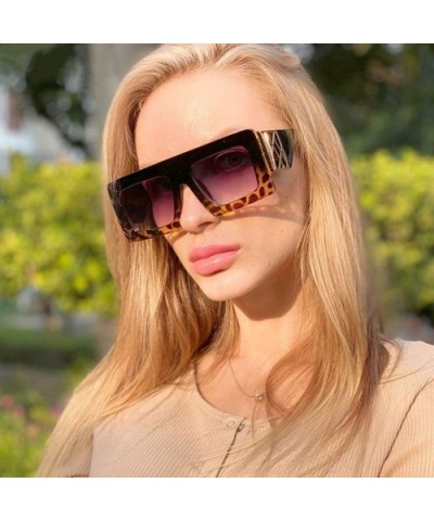 Oversized Sunglasses Arrival Vintage Designer - C1 - C8197ZO3495 $8.91 Oversized