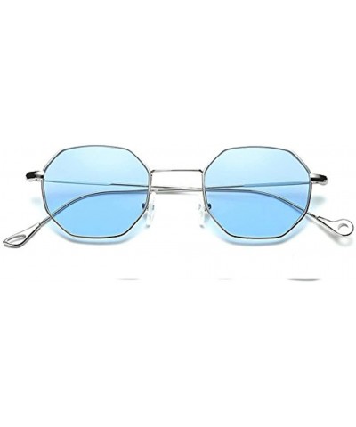 Polarized Sunglasses Protection Irregularity Vacation - Blue - CB190RDTLMH $6.58 Aviator