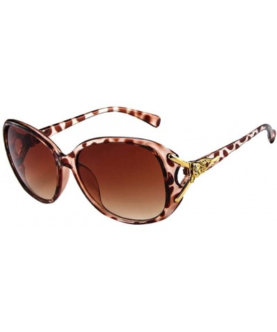 Sunglasses for Women Men UV Protection Fashion Vintage Round Classic Retro Aviator Mirrored Sun Glasses - Brown - C0190DAC0YW...