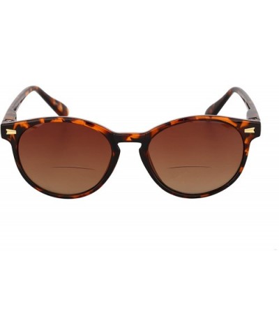 The Brilliance" Best Bifocal Sunglasses - Round - Full Frame Reading Sunglasses - Tortoise - CH187ZAHLTE $11.68 Round