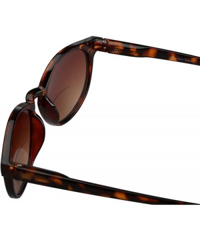 The Brilliance" Best Bifocal Sunglasses - Round - Full Frame Reading Sunglasses - Tortoise - CH187ZAHLTE $11.68 Round