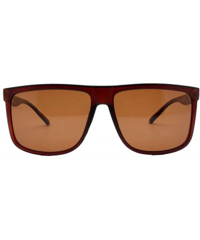 Polarized Men's Sunglasses Atmospheric Personality Sunglasses - Sand Tea Box Tea Slices - C8190MQ4HZ0 $32.46 Oval
