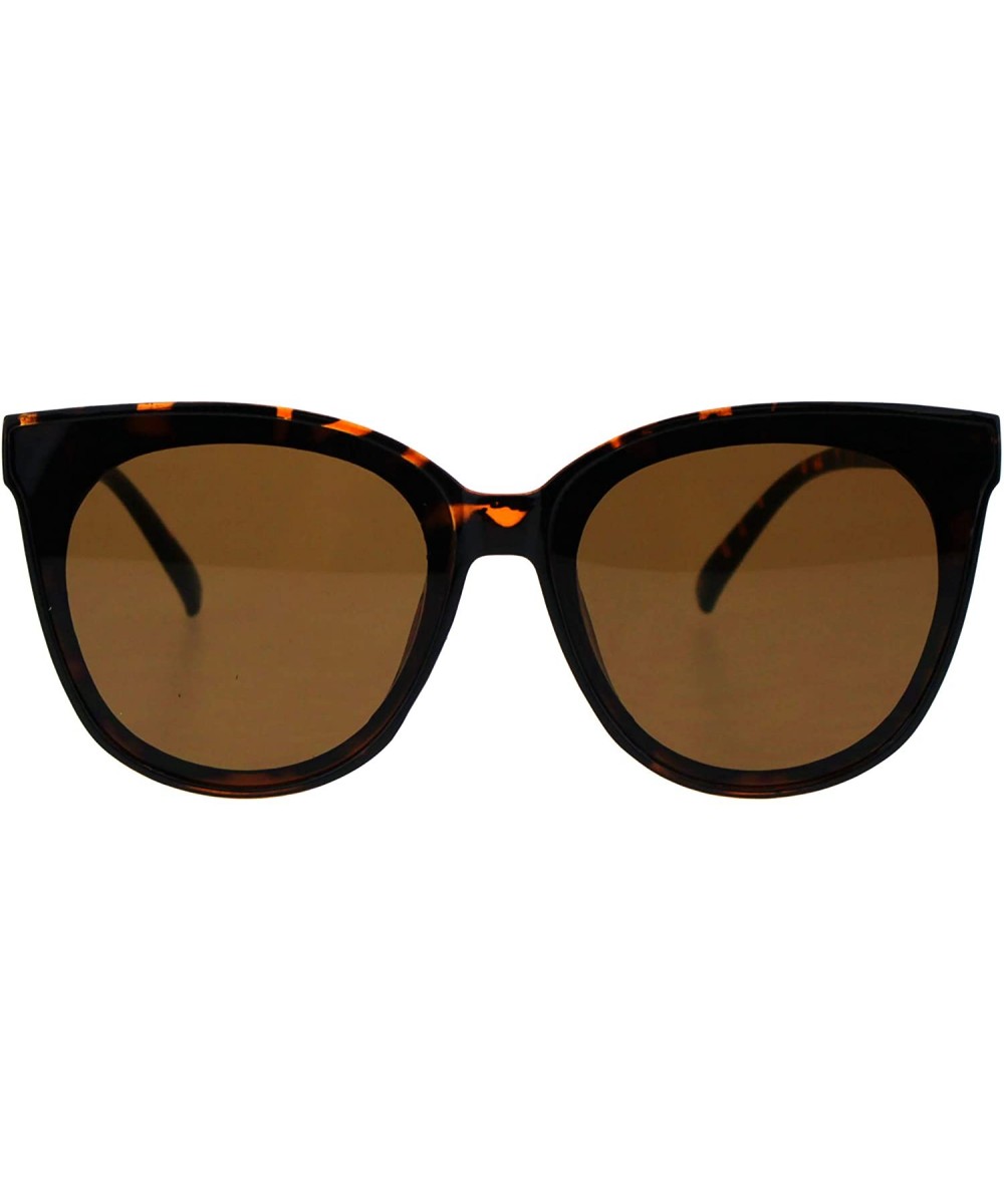 Womens Butterfly Shape Sunglasses Oversized Layered Look UV 400 - Tortoise (Brown) - CE193ES43G0 $9.06 Oversized