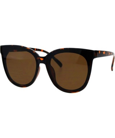 Womens Butterfly Shape Sunglasses Oversized Layered Look UV 400 - Tortoise (Brown) - CE193ES43G0 $9.06 Oversized