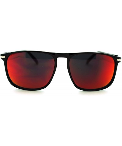 Thin Square Sunglasses Unisex Retro Designer Fashion Shades - Black - CW11N870OEV $7.54 Square