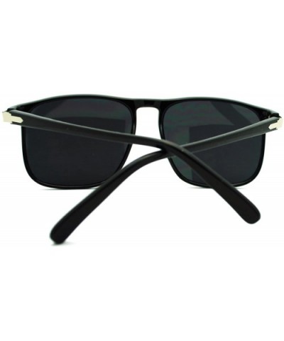 Thin Square Sunglasses Unisex Retro Designer Fashion Shades - Black - CW11N870OEV $7.54 Square