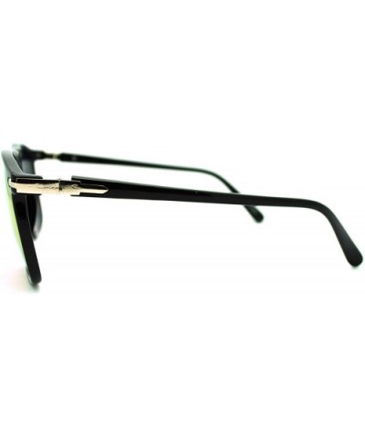 Thin Square Sunglasses Unisex Retro Designer Fashion Shades - Black - CW11N870OEV $7.54 Square