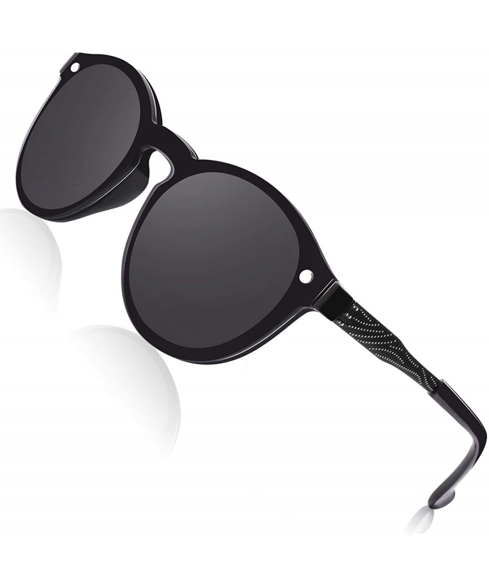 Futuristic Shield Rimless Mirrored Lens Sunglasses MEO5 - Black Grey - C217YK65IY3 $8.59 Oversized