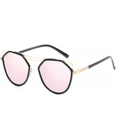 Polarized Sunglasses Fashion Protection Festival - Black Pink - C218TOI9EWH $22.81 Oversized