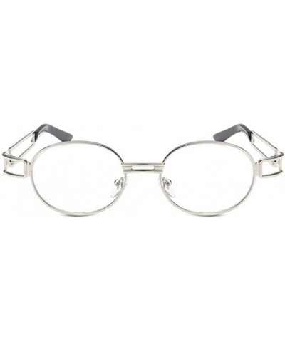 Adult Classic Oval Glasses Sunglasses Use A Metal Frame Sunglasses to Drive Uv Sunglasses (Color Transparent) - CC1997LD0IU $...