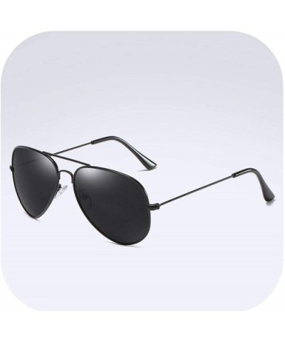 Aviation Polarized Sunglasses Men Women Fashion Sun Glasses Female Rays Eyewear Oculos De Sol UV400 - Black Black - CR198AI3W...