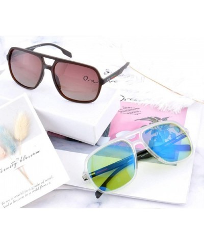 Lightweight Sunglasses Polarizing Women SH2002 - Brown Frame - CB193UZ7MA2 $15.78 Oversized