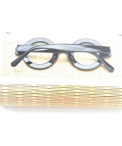Finished Reading Glasses Women Farsighted Eyewear Vintage Thick Round Glasses Frame - C218ZXR8LZM $14.75 Round