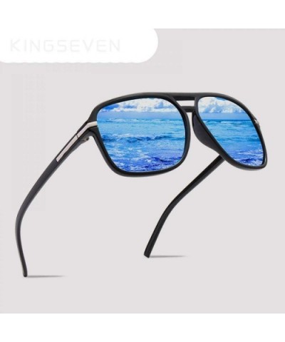 HD Polarized Aluminum Sunglasses Hot Men's Brand New Sun Glasses Big Black Blue - Bright Gray - C918YKT7EAU $9.66 Aviator