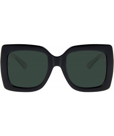 Big Square Polarized Oversized Ladies Designer Inspired Sunglasses for Women - C818WR08TRS $12.05 Oversized