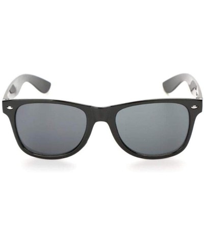 Classic Sunglasses Women Sunglasses Men Driving Mirrors Black Frame Blue - Silver - CN18XHEQ47Q $7.24 Aviator