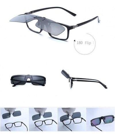 Polarized Sunglasses Flip Up Polarised Plastic - Color 6 - CH18HGI5WKQ $6.88 Sport