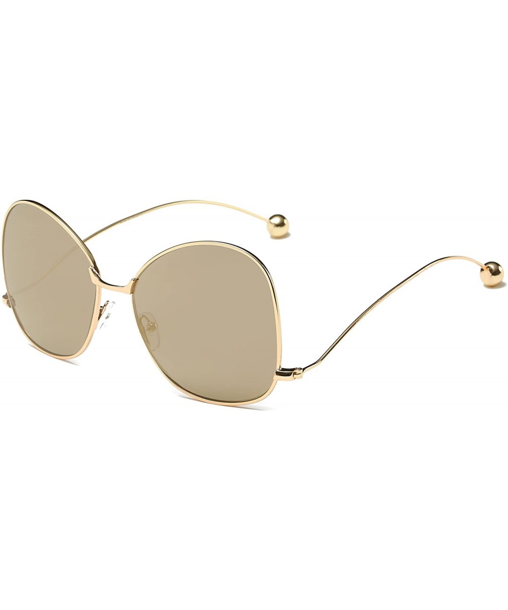 Women's Vintage Oversized Cat Eye Sunglasses Fashion Unisex Eye Glasses - CH182MNG4XC $12.83 Oversized